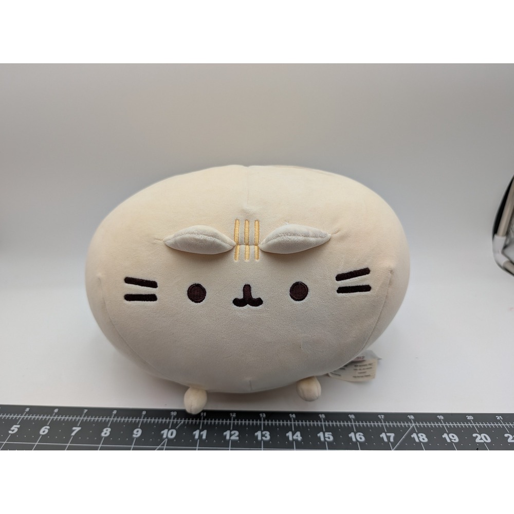 Pusheen GUND Plush Squisheen Cream Tan Round Log Cat 6054312